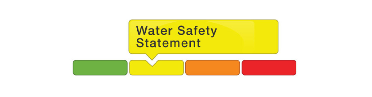 water condition statement graphic showing water safety statement